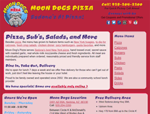 Tablet Screenshot of moondogspizza.com